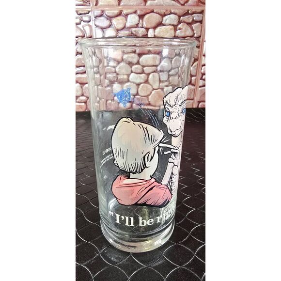 1982 Pizza Hut promotional glass featuring E.T. - Picture 5 of 6